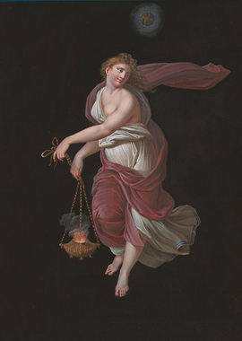 Allegorical Figure with Censer and Celestial Body