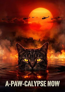 Apocalypse Now Cat Parody Movie Poster