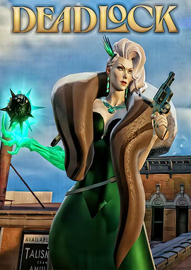 Deadlock Game Character with Gun and Orb