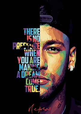 Neymar Pop Art Portrait