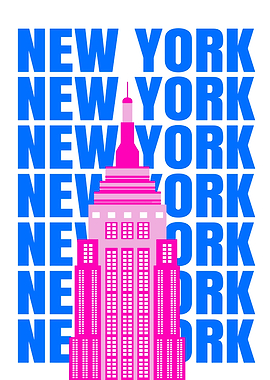 New York Cityscape with Empire State Building