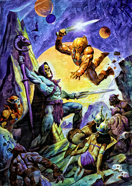 He-Man and Skeletor Battle