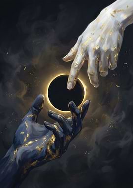 Creation of Hands and Eclipse