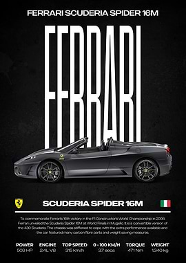 Ferrari Scuderia Spider 16M