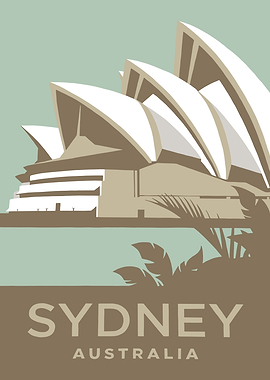 Sydney Opera House Travel Poster