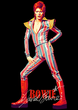 David Bowie Ziggy Stardust Pop Art