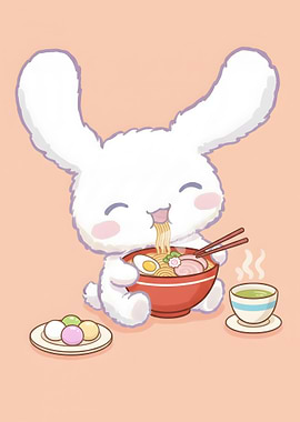 Cinnamoroll Eating Ramen