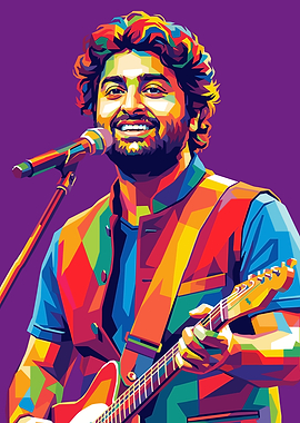 Arijit Singh Pop Art Portrait