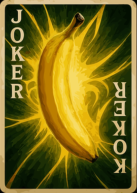Joker Banana Playing Card
