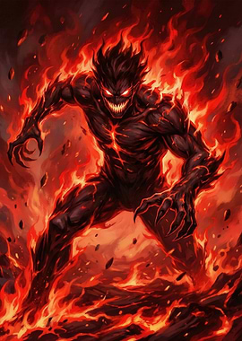 Fiery Demon Monster
