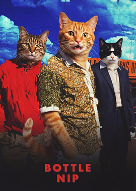Bottle Rocket Cat Parody Movie Poster