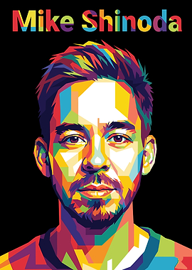 Mike Shinoda Pop Art Portrait