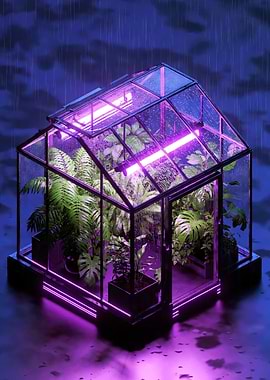 Greenhouse in Rain