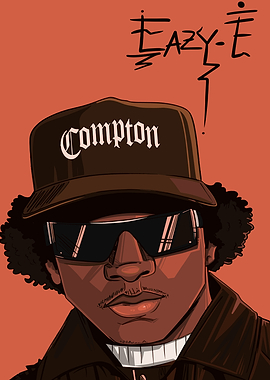 Eazy-E Portrait with Compton Hat