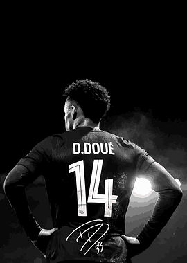 Football Player D. Doué Jersey 14