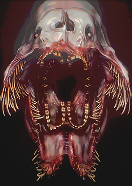 Horror Creature Mouth in Iron Lung monster