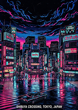 Shibuya Crossing at Night