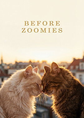 Before Sunrise Cat Parody Movie Poster