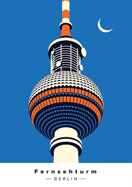Fernsehturm Berlin Poster
