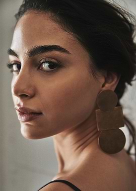 melissa barrera with Geometric Earrings