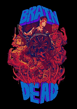 Brain Dead Zombie Horror Art