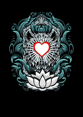 Heart and Lotus Emblem