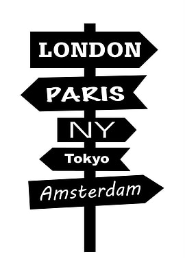 Travel Direction Signpost