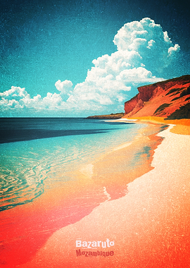 Bazaruto Mozambique Beach Poster