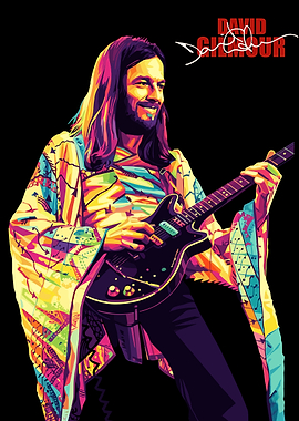David Gilmour Pop Art Portrait
