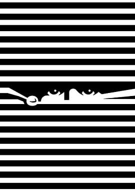 Peeking Eyes Behind Blinds