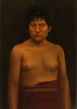 Portrait of a young indigenous person