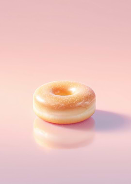 Glazed Donut with Sugar Sprinkles