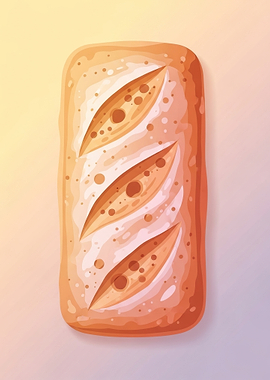 Artistic Loaf of Bread