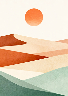 Desert Dunes at Sunset