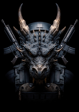 Dragon Warrior with Assault Rifles