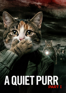 A Quiet Place Cat Parody Movie Poster