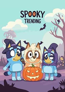 Bluey Halloween Spooky Trending