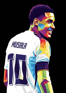Jamal Musiala WPAP Portrait