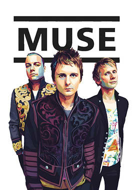 Muse Band Pop Art Portrait