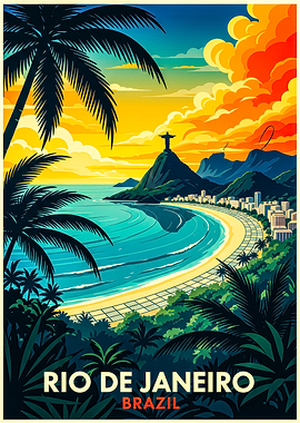 Rio de Janeiro Travel Poster