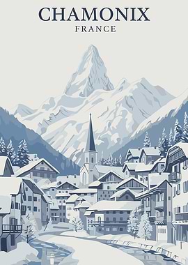 Chamonix France Winter Village