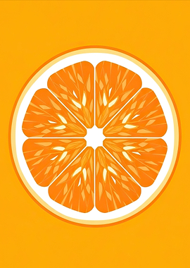 Orange Slice Illustration