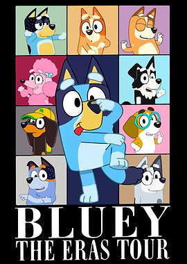 Bluey The Eras Tour Poster