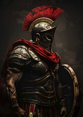 Spartan Warrior in Armor