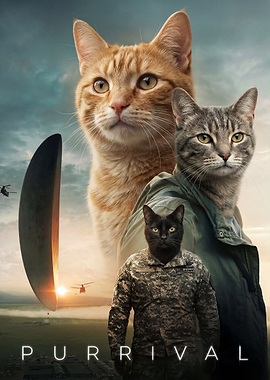 Arrival Cat Parody Movie Poster