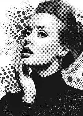 Pop Art Portrait of a Adele