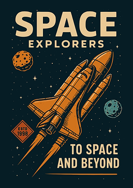 Retro Vintage Space Explorers
