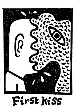 First Kiss Illustration