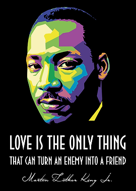Martin Luther King Jr. Pop Art Quote