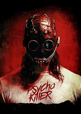 Psycho Killer Masked Figure Movie Poster